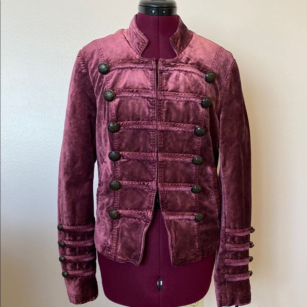 Free People Velvet Blazer with Tailored Fit